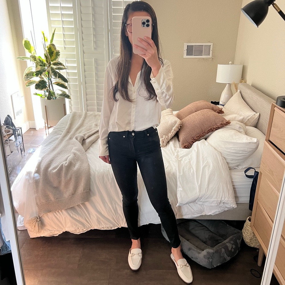 Size 24 7 for all mankind skinny jeans